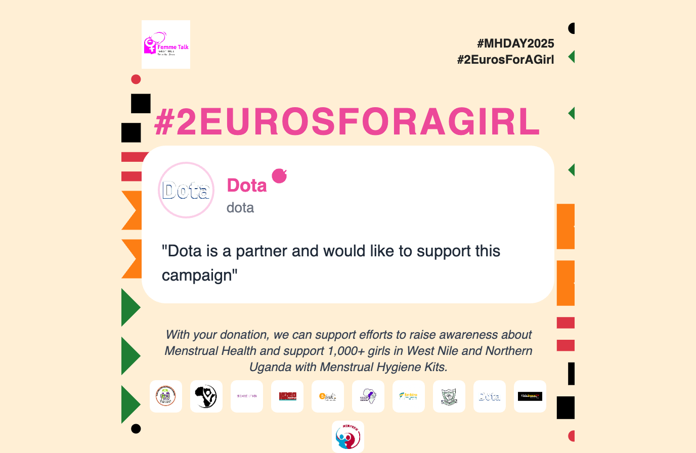 Dota's message for #2EurosForAGirl